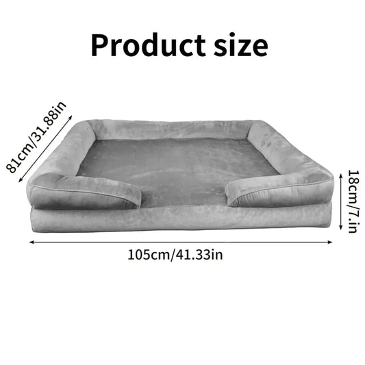 Orthopedisch Hondenbed voor Grote Honden - Zacht Pluche en Antislip Basis
