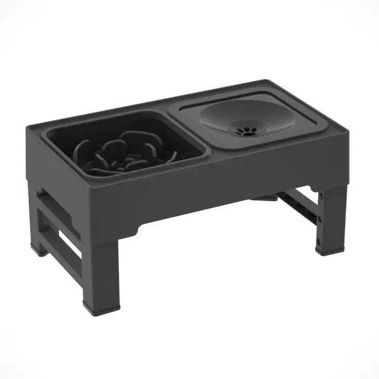 Verstelbare Hondenbak voor Voer en Water, Hoogte 8,6-28,7 cm, Anti-Slip, Vaatwasmachinebestendig