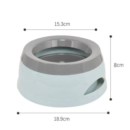 Draagbare Spill-Proof Waterbak voor Huisdieren - 750ml, Lichtblauw, Grijs of Roze