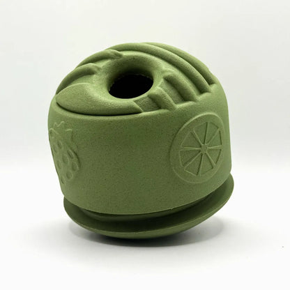 Hondenspeelgoed Snuffel & Snack Bal 9,7×9,8 cm – Natuurlijk Rubber Olijfgroen