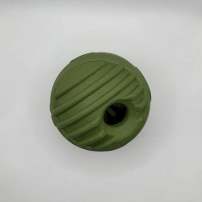 Hondenspeelgoed Snuffel & Snack Bal 9,7×9,8 cm – Natuurlijk Rubber Olijfgroen