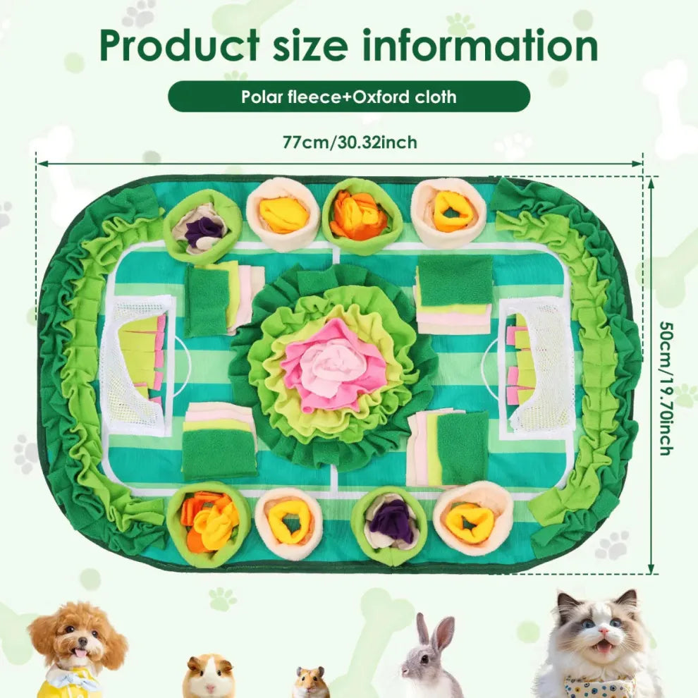 Interactieve Snuffelmat Hond en Kat - Duurzaam Voedings- en Training Pad 77 x 50 cm