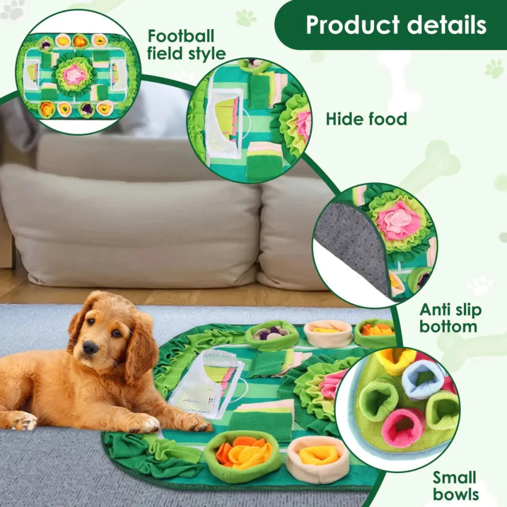 Interactieve Snuffelmat Hond en Kat - Duurzaam Voedings- en Training Pad 77 x 50 cm