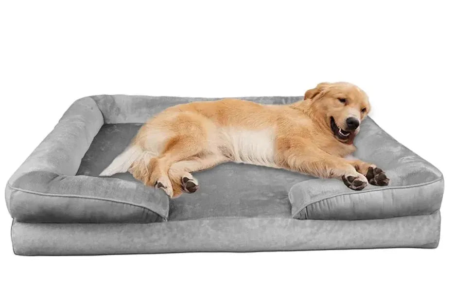 Orthopedisch Hondenbed voor Grote Honden - Zacht Pluche en Antislip Basis