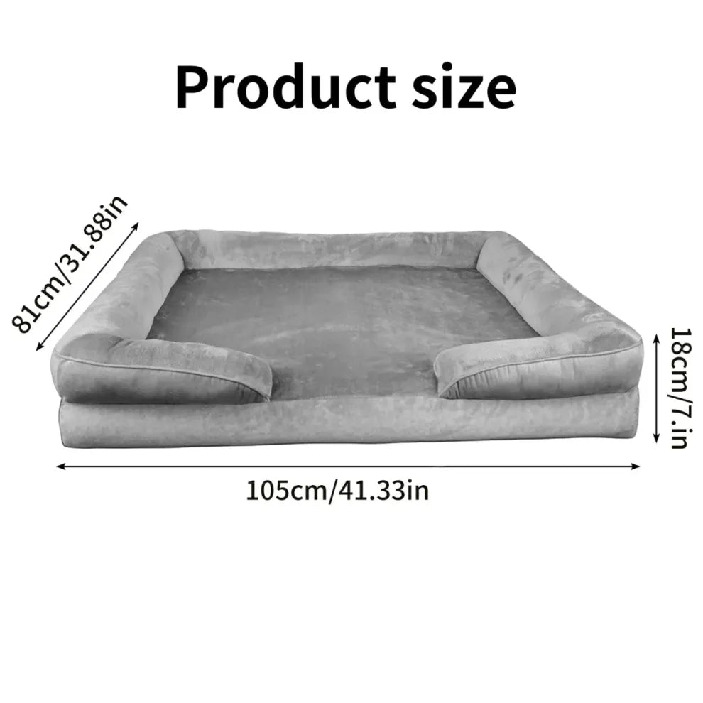 Orthopedisch Hondenbed voor Grote Honden - Zacht Pluche en Antislip Basis