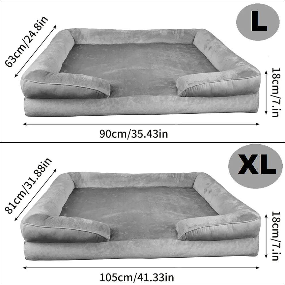 Orthopedisch Hondenbed voor Grote Honden - Zacht Pluche en Antislip Basis