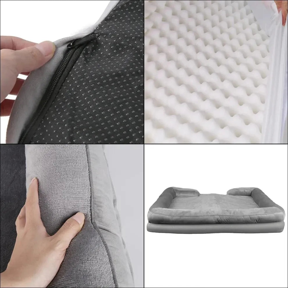 Orthopedisch Hondenbed voor Grote Honden - Zacht Pluche en Antislip Basis