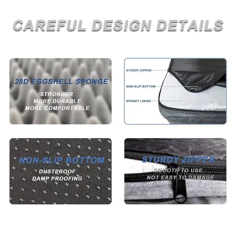 Orthopedisch Hondenbed voor Middelgrote Honden – Geheugenfoam, Waterdicht & Machinewasbaar