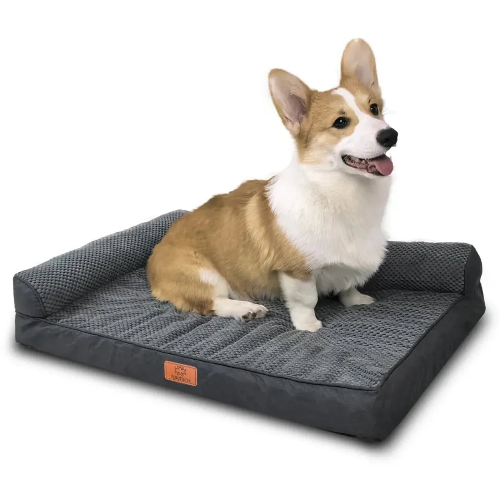 Orthopedisch Hondenbed voor Middelgrote Honden – Geheugenfoam, Waterdicht & Machinewasbaar