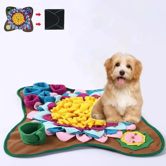 Snuffelmat Hond - Interactieve Voerpuzzel voor Mentale Stimulatie, 60x40 cm, Duurzaam en Wasbaar