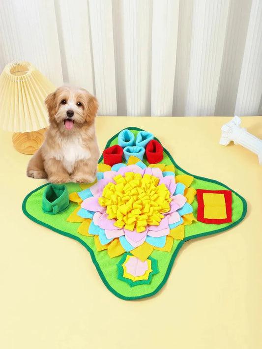 Snuffelmat Hond - Interactieve Voerpuzzel voor Mentale Stimulatie, 60x40 cm, Duurzaam en Wasbaar