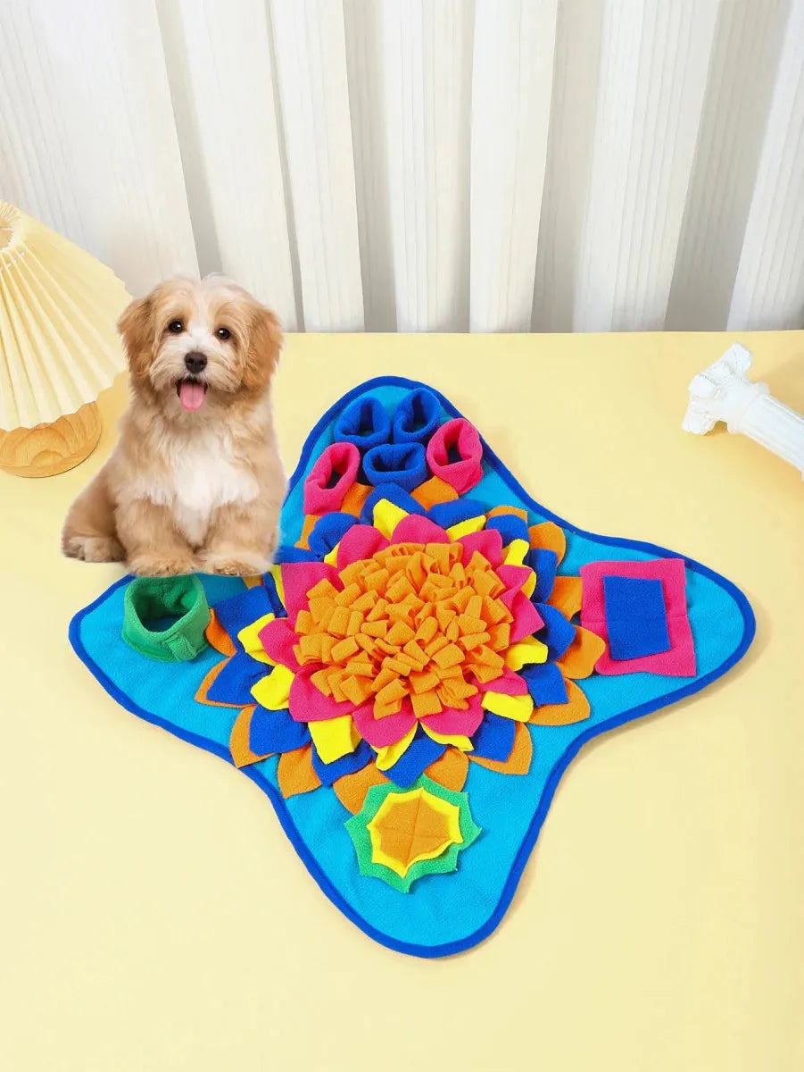 Snuffelmat Hond - Interactieve Voerpuzzel voor Mentale Stimulatie, 60x40 cm, Duurzaam en Wasbaar