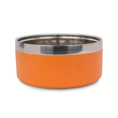 Stijlvolle Hondenkom Van Roestvrij Staal Met Antislipmat - Grote Capaciteit Voor Katten En Honden