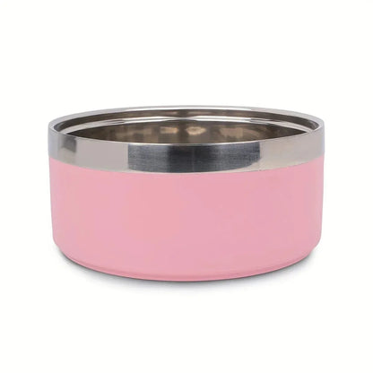 Stijlvolle Hondenkom Van Roestvrij Staal Met Antislipmat - Grote Capaciteit Voor Katten En Honden