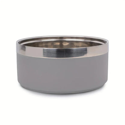 Stijlvolle Hondenkom Van Roestvrij Staal Met Antislipmat - Grote Capaciteit Voor Katten En Honden