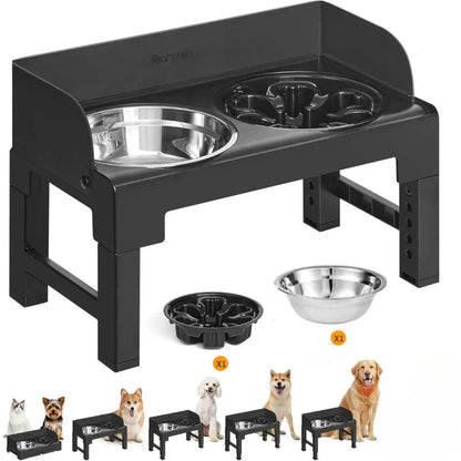 Verstelbare Hondenvoerbak met Standaard en Anti-Slip Ontwerp - Ideaal voor Middelgrote en Grote Honden